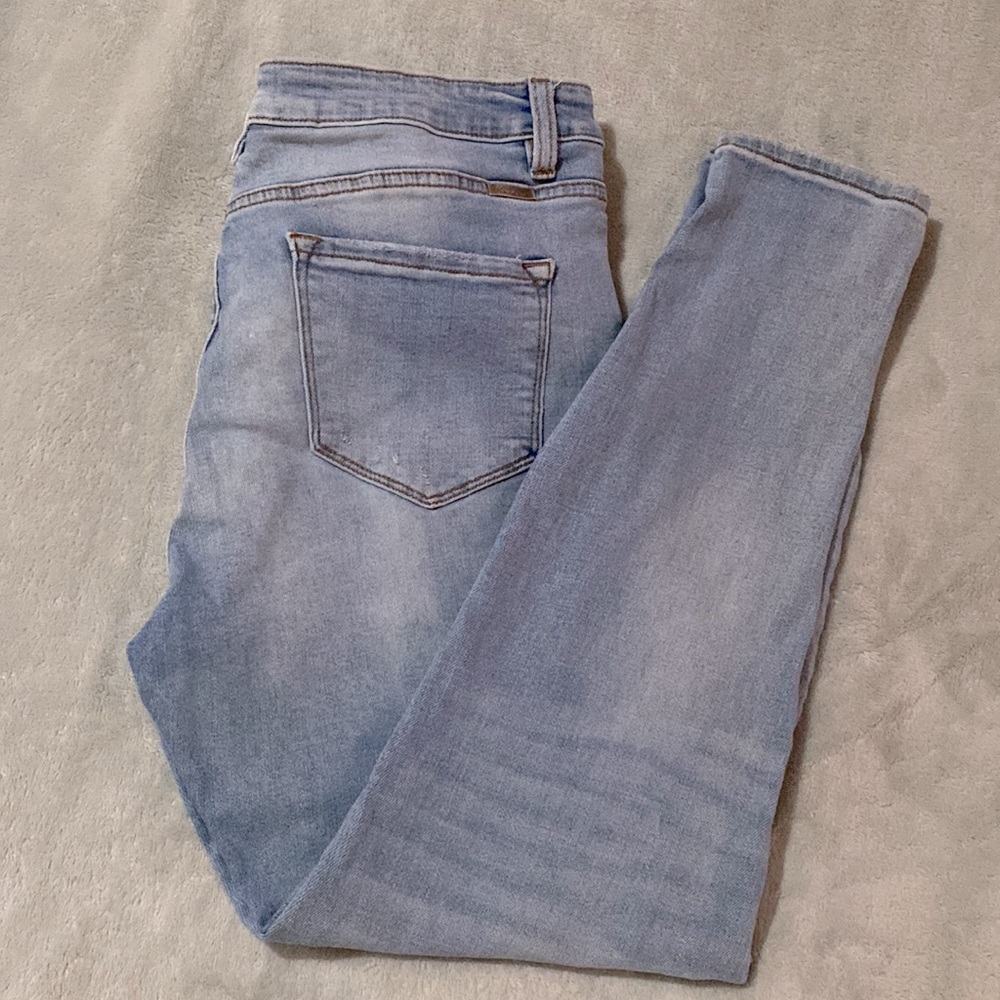 KanCan™ High Rise Destructed Hem Skinny Jean